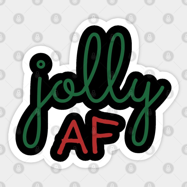 Jolly AF Sticker by Litehouse Tees